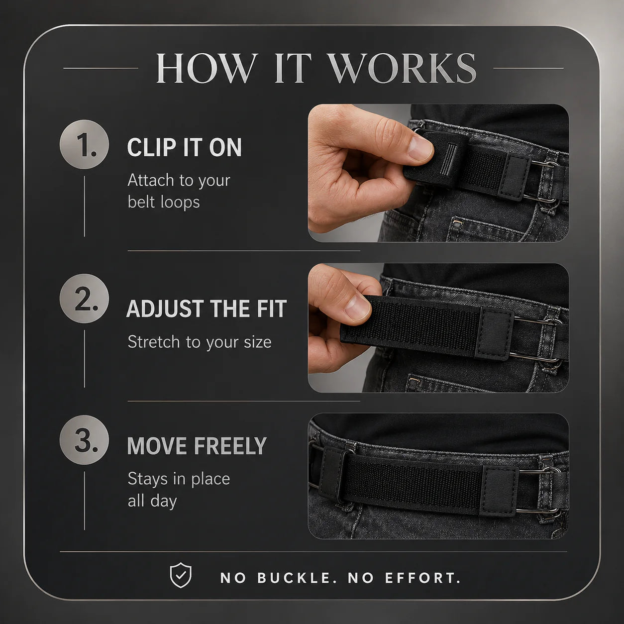 Buckle Free Final Belt-PU Leather (UniSex)